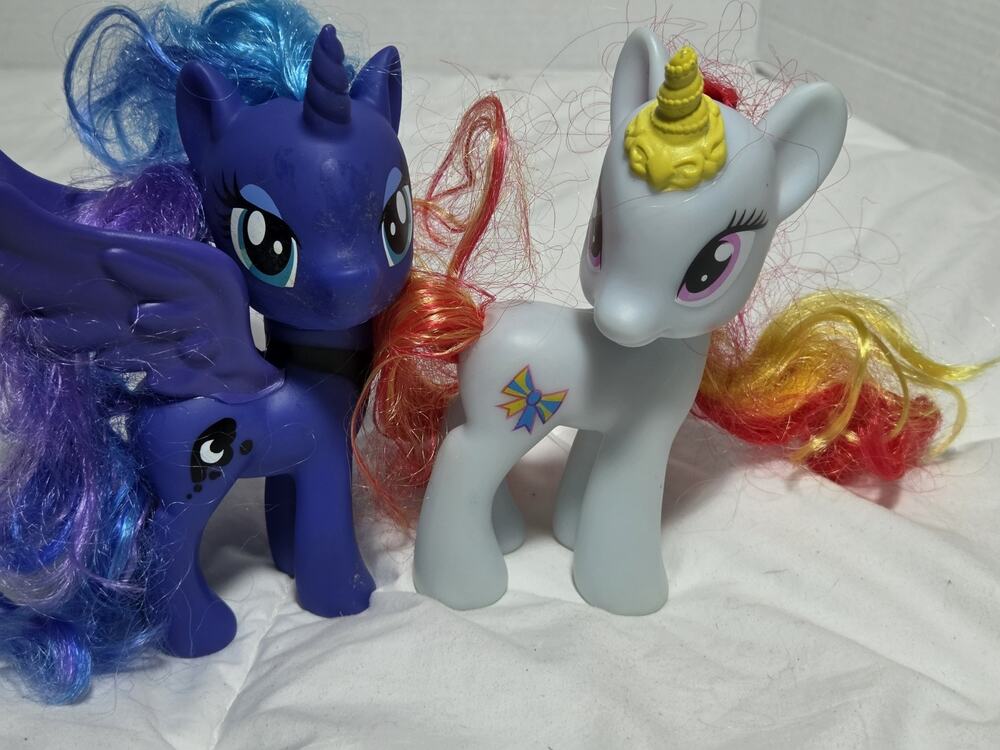 My Little Pony Princesses Celestia Luna 6” Pegasus Magic Figurine 2016 G4 Unicor